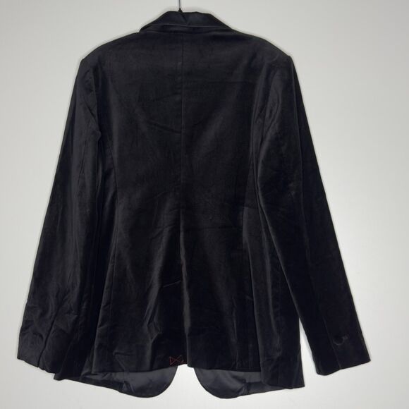New A New Day Velvet Velour Satin Blazer Jacket Women's Size 16 - Picture 7 of 8